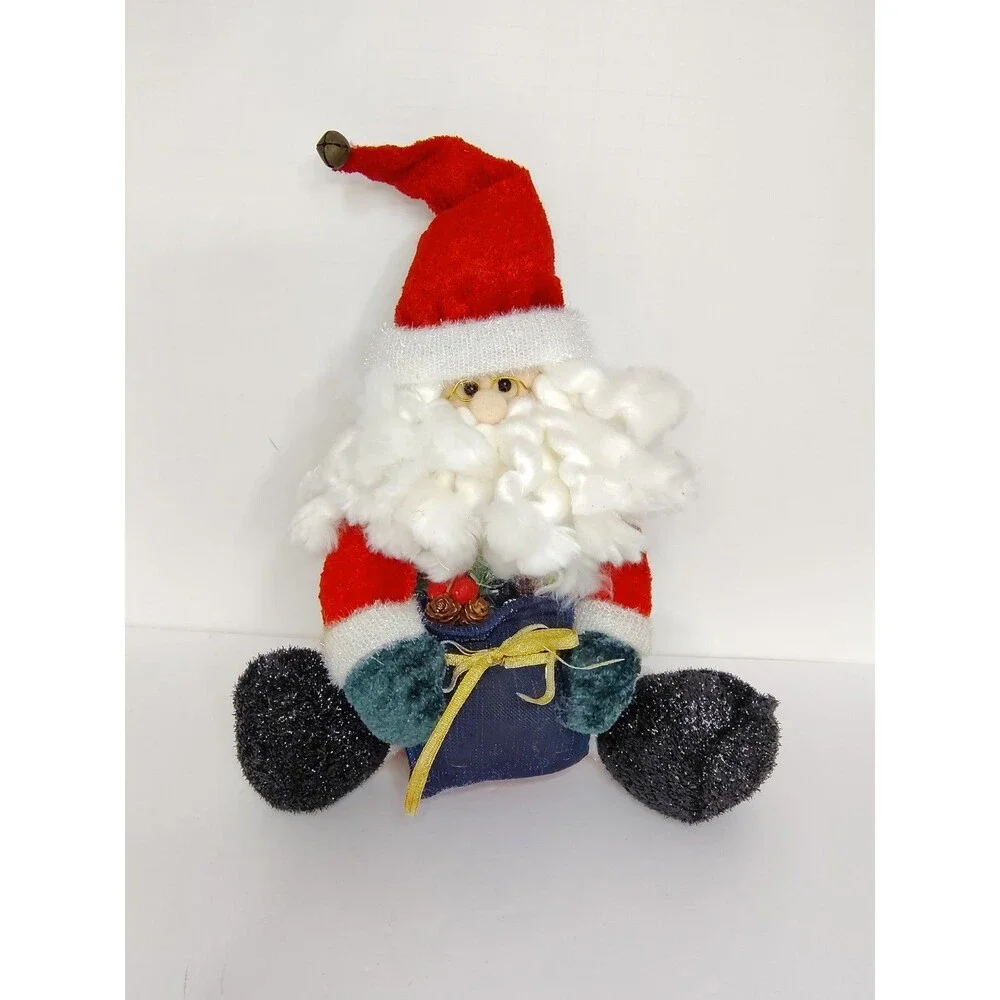 Vintage Santa Joelson Industries Christmas Holiday Home Decor Plush 12